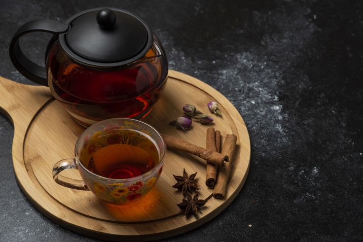 tea with flavour spices and herbs